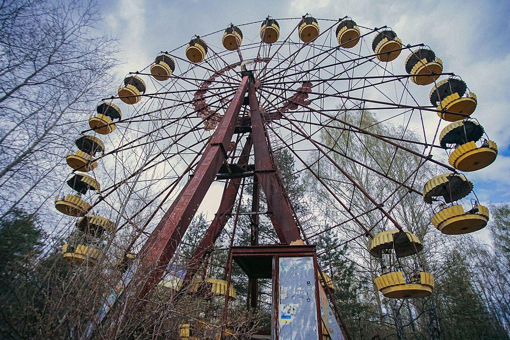Un juego mec&aacute;nico en la zona de exclusi&oacute;n de Chern&oacute;bil