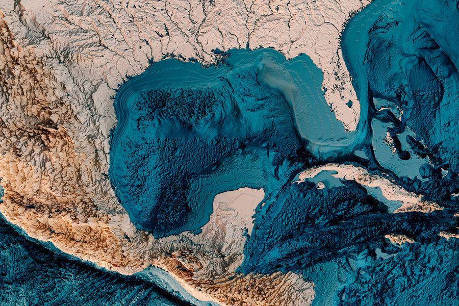 Mapa del Golfo de M&eacute;xico