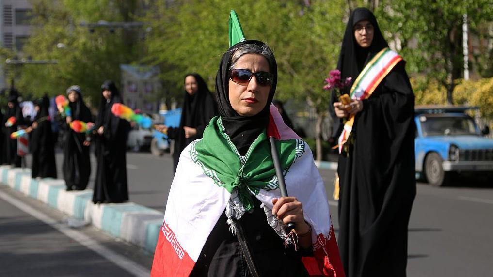 Manifestaci&oacute;n en Teher&aacute;n este martes.