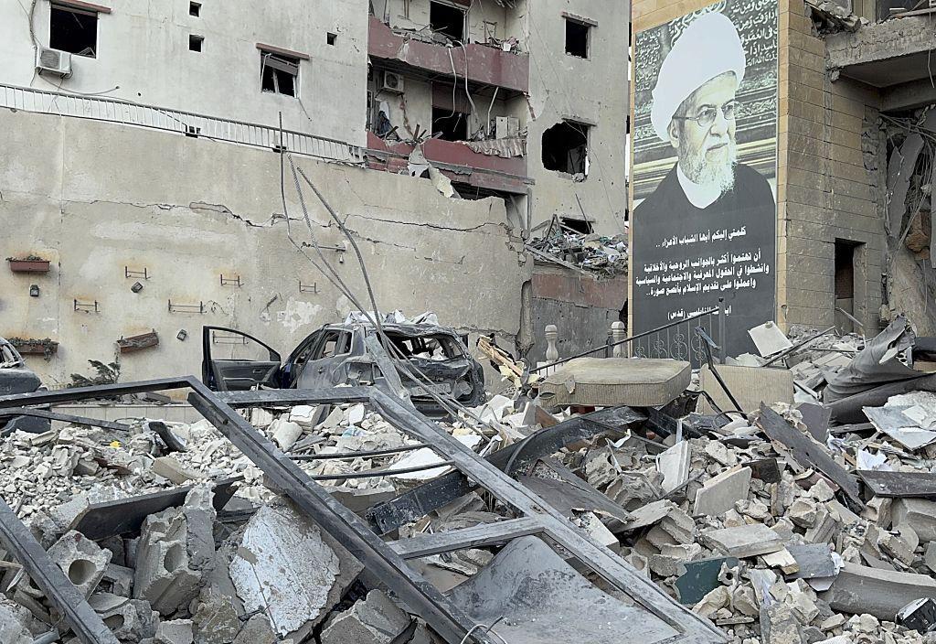 Edificio destruido por un ataque israel&iacute; este mi&eacute;rcoles en la ciudad de Sid&oacute;n, en el sur de L&iacute;bano.