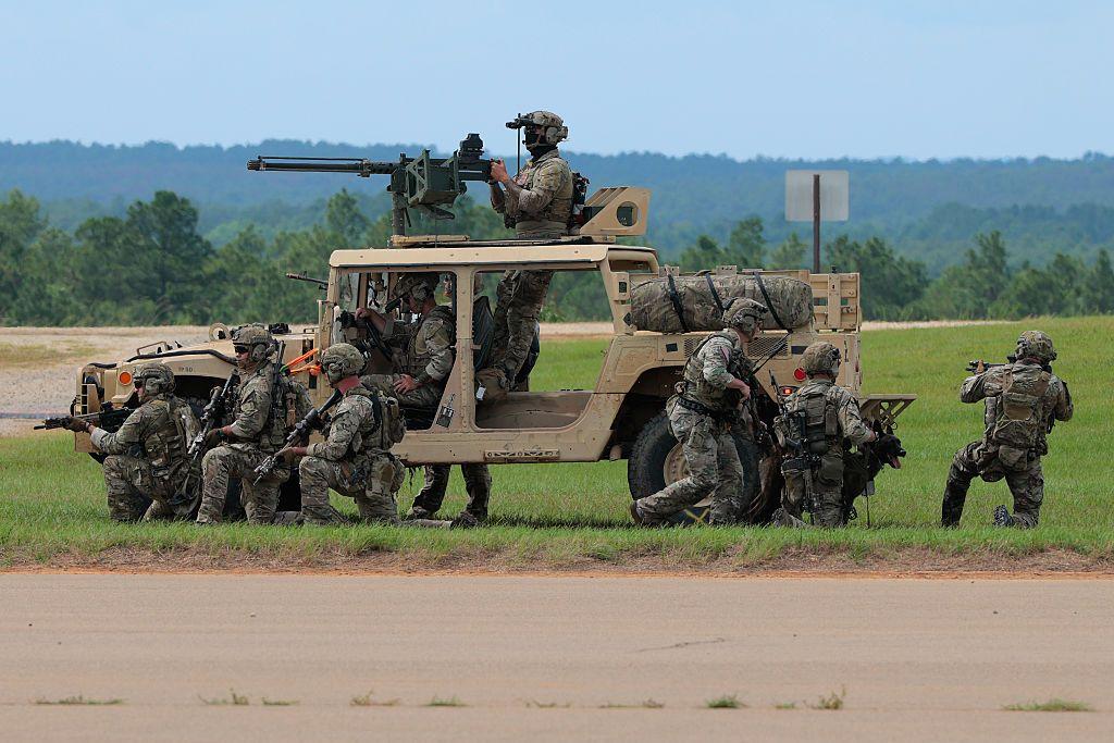 Soldados de las fuerzas especiales de EE.UU. en una pr&aacute;ctica.