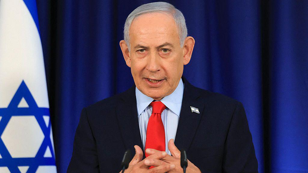 El primer ministro israel&iacute;, Benjamin Netanyahu, habla durante una conferencia de prensa en Jerusal&eacute;n el 19 de marzo de 2026.