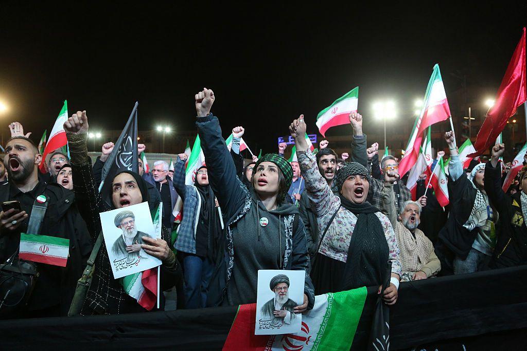 Manifestantes iran&iacute;es