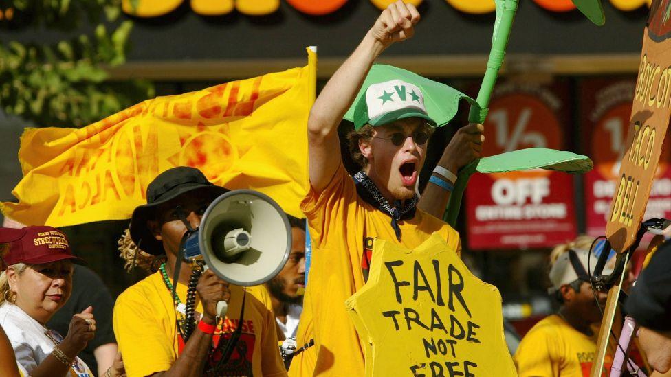 Protestas contra el TLCAN