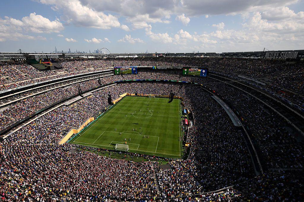 Un partido de f&uacute;tbol en el estadio Metlife de Nueva Jersey