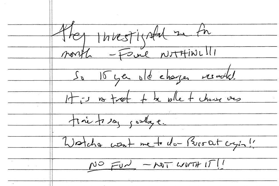 Un juez de EE.UU. publica la supuesta nota de suicidio de Jeffrey Epstein