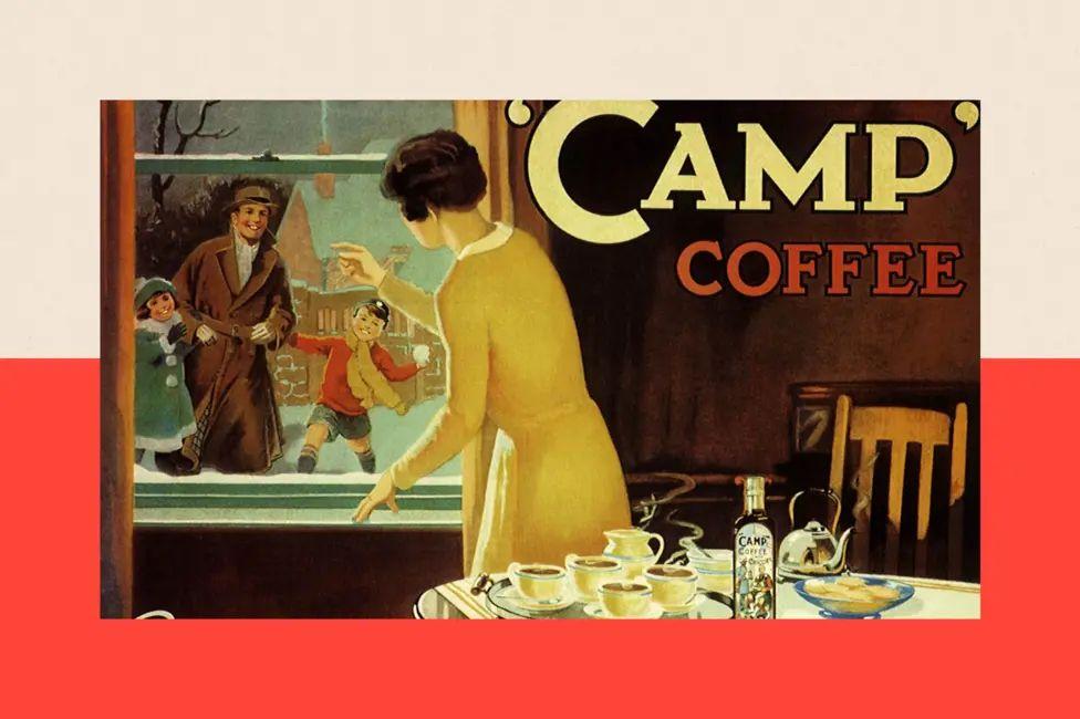 Un anuncio antiguo de caf&eacute; 