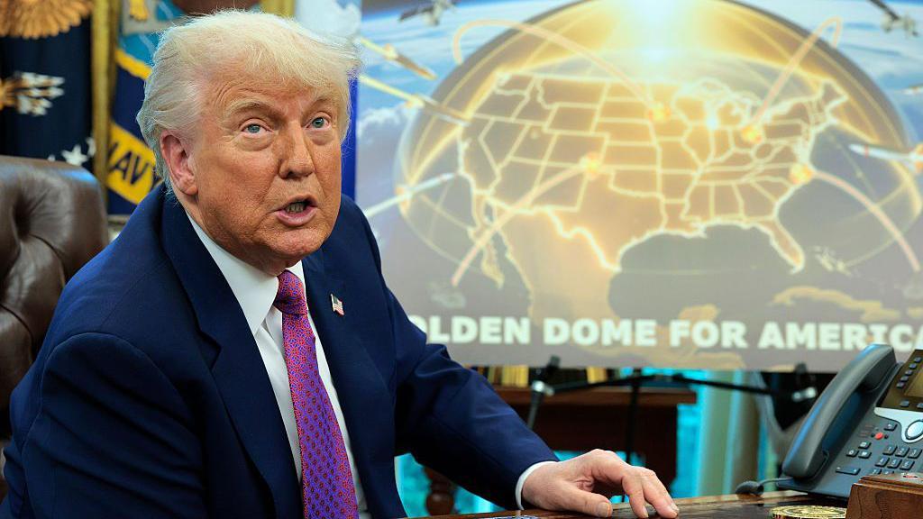 El “Domo Dorado” de más US$1 billón que Trump quiere construir pero no protegería a EE.UU. de un ataque masivo de Rusia o China