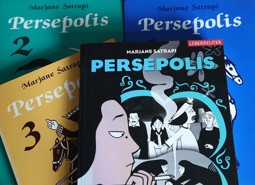 Las portadas de los libros de Pers&eacute;polis.