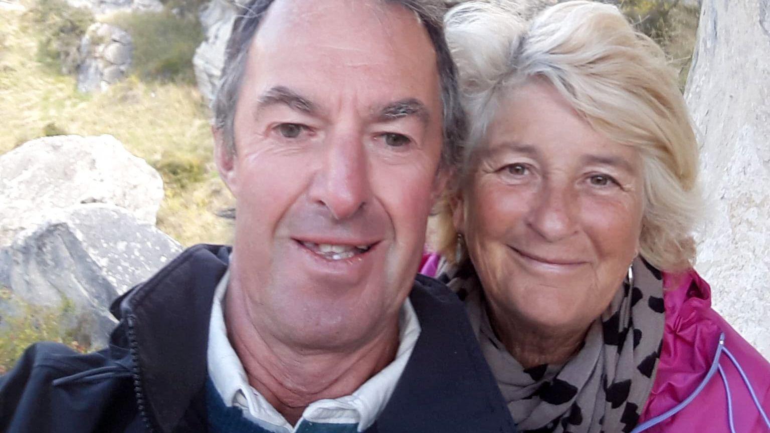 Malcolm Timbrell con su esposa Annette Kilgore.