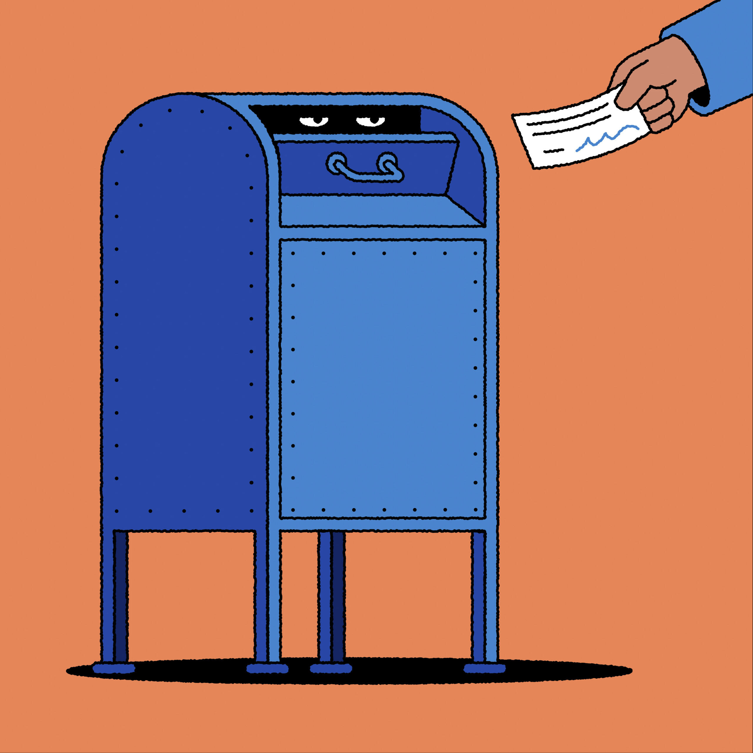 No envíes cheques por correo. Simplemente no lo hagas.