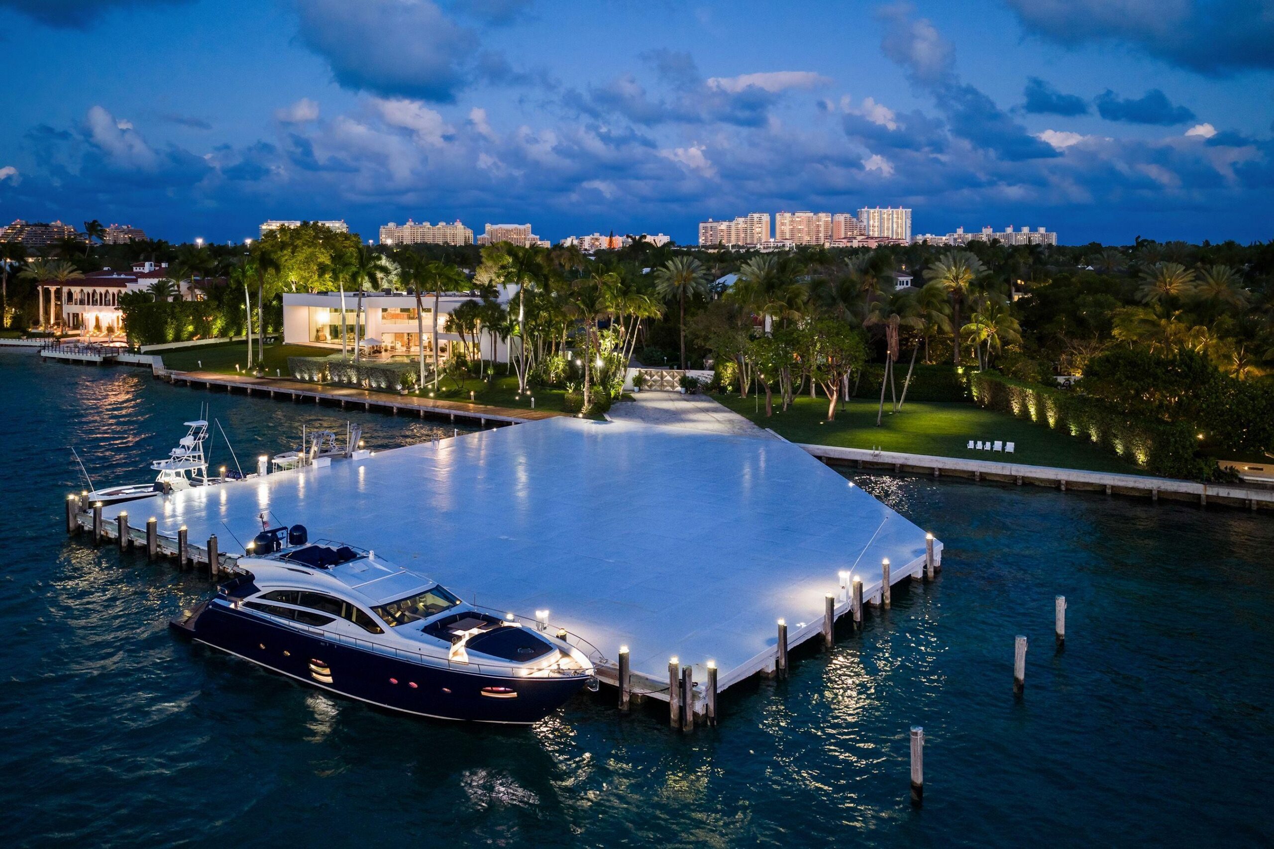 El helipuerto de la casa de Key Biscayne