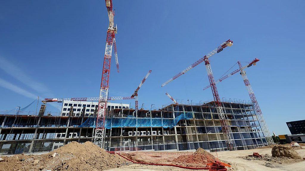 Un edificio en construcción en España.