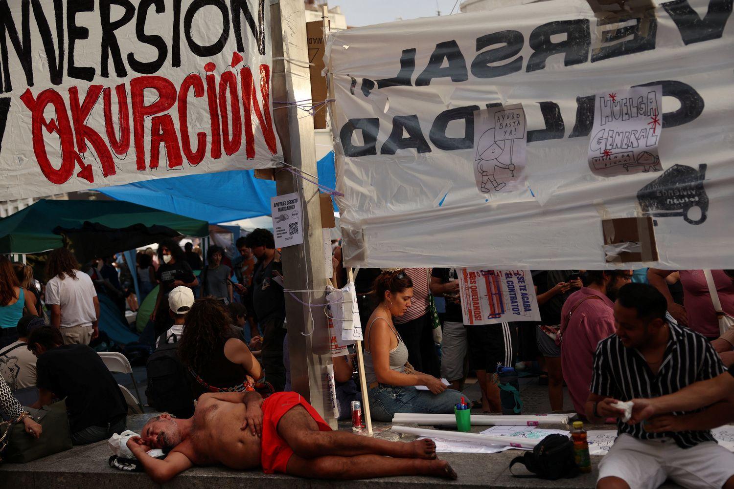 Acampada en Sol
