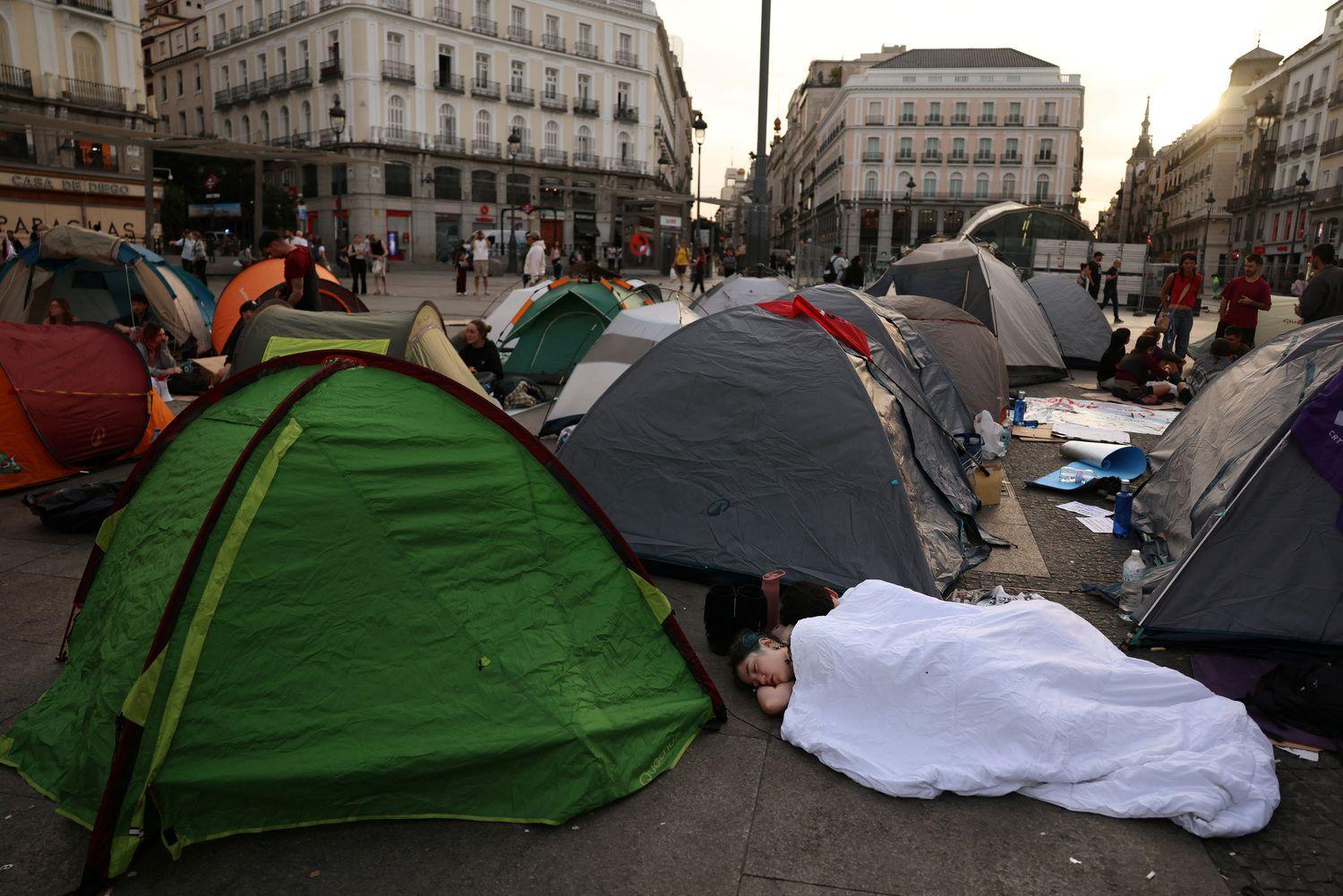 Acampada en Sol