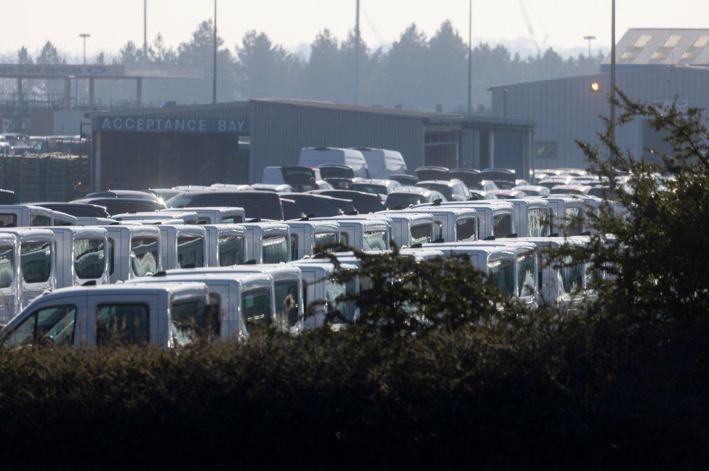 Vehículos en la planta de Dagenham de Londres