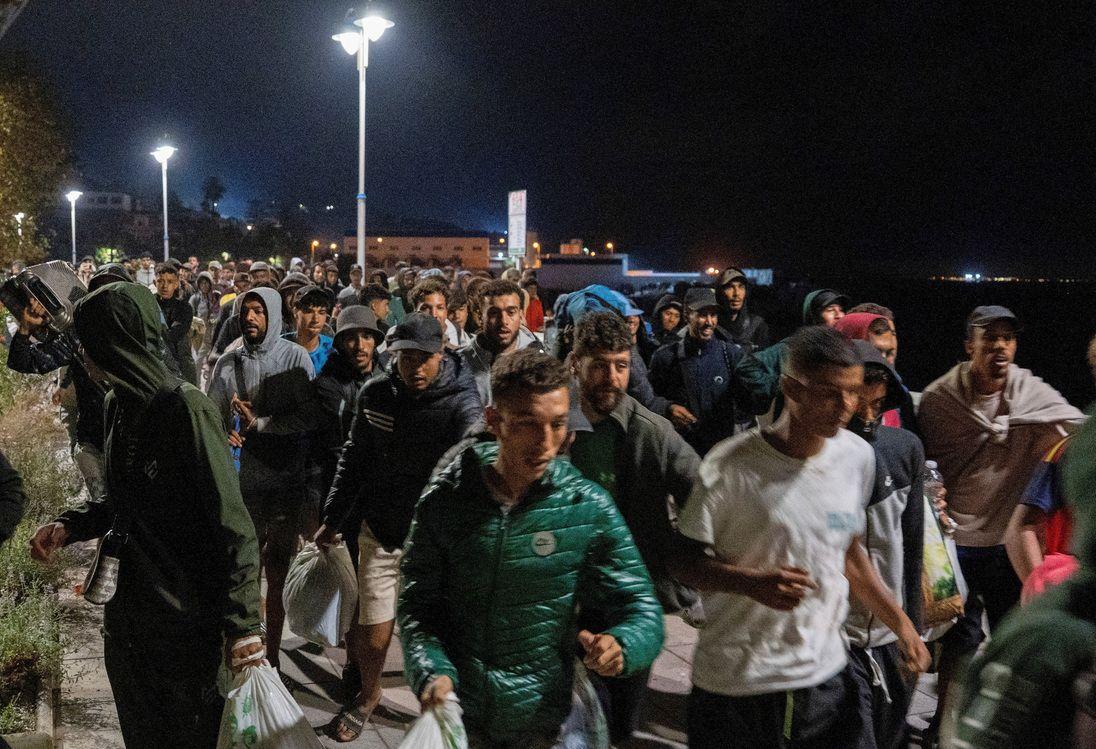 Migrantes en Ceuta