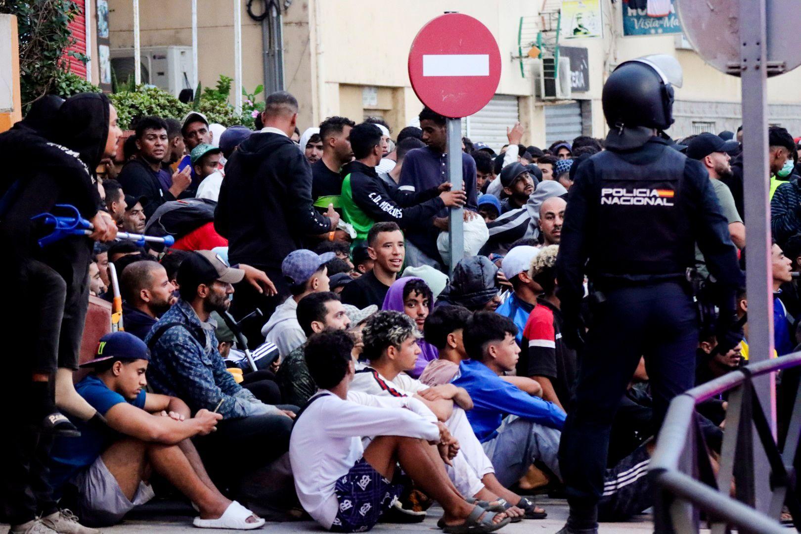 Migrantes en Ceuta