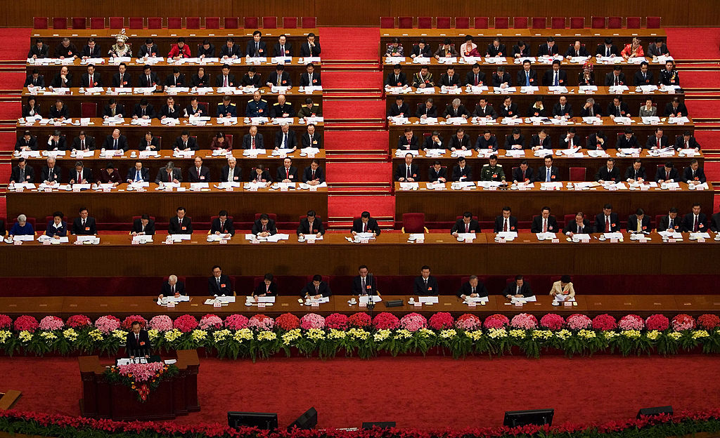 Diputados en el Parlamento chino