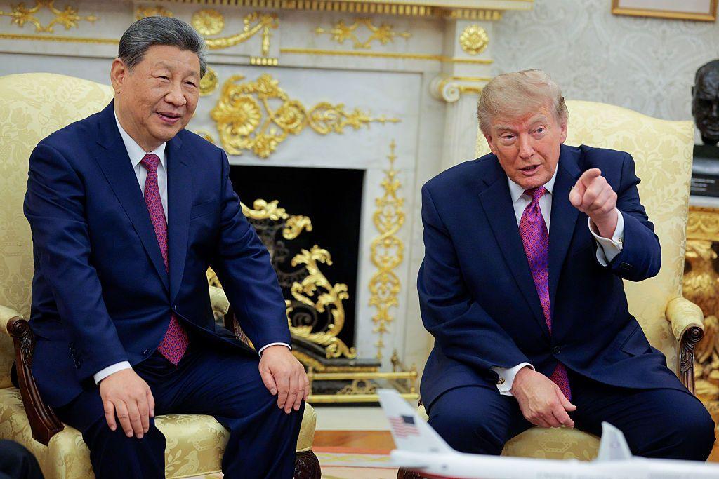 Trumpi y Xi en el Salón Oval de la Casa Blanca