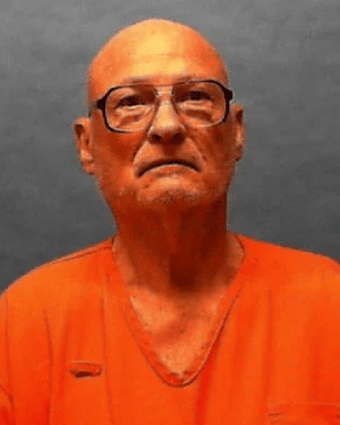 Harold Gene Lucas, sin pelo y con gafas, en la foto de él difundida por el Departamento de Prisiones de Florida. 