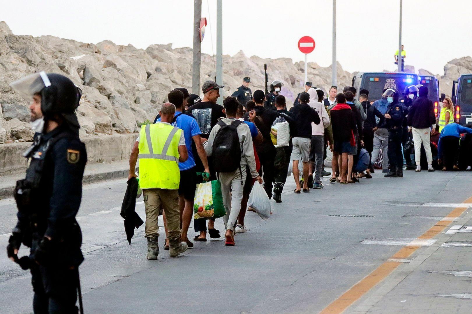 Migrantes en Ceuta