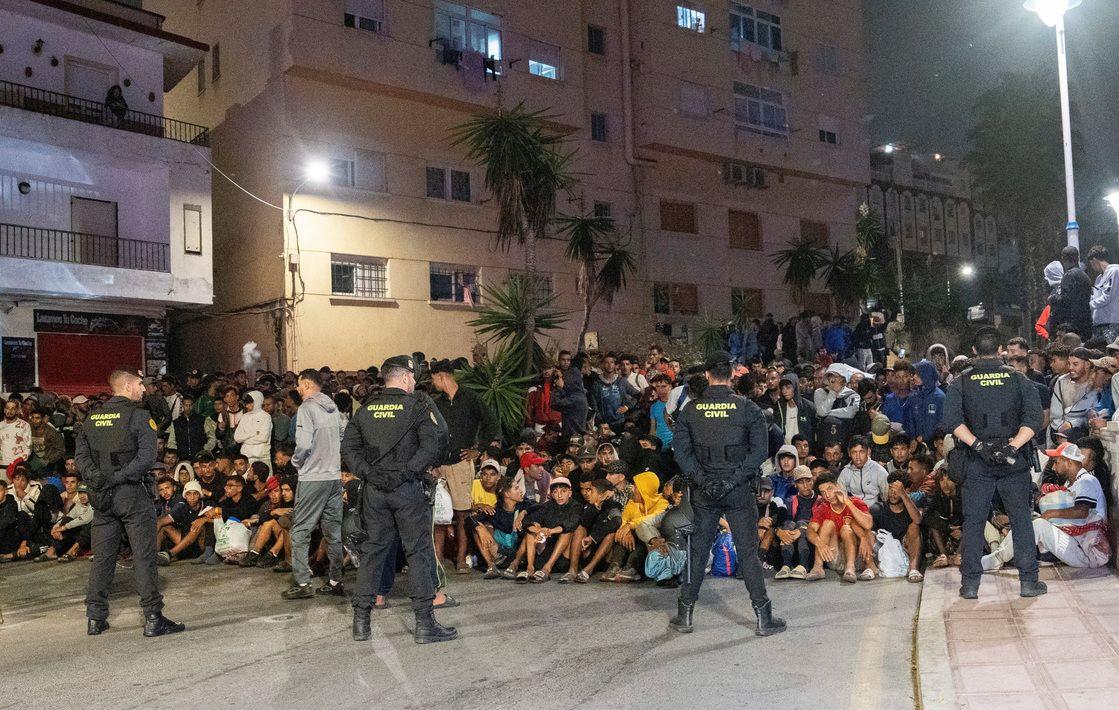 Migrantes en Ceuta