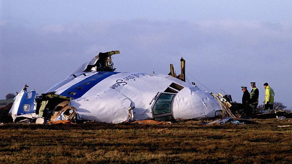 Restos del avión de Pan Am 103