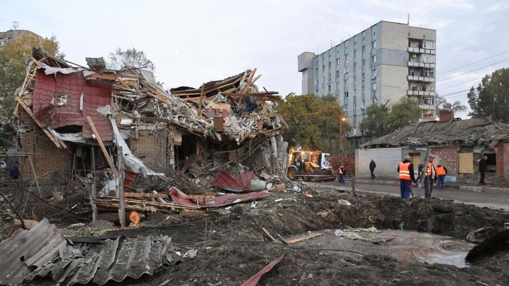 Ataque ruso en Járkov el 20 de octubre de 2026.