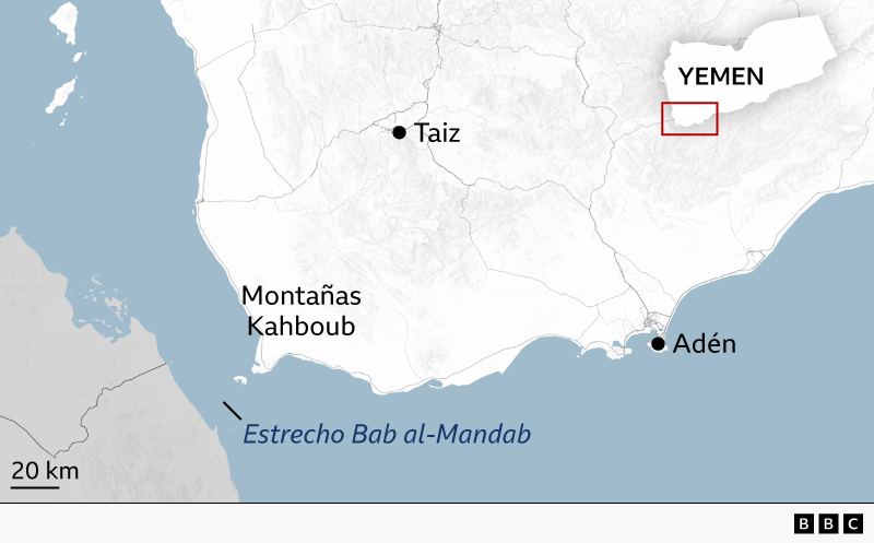 Mapa de Yemen