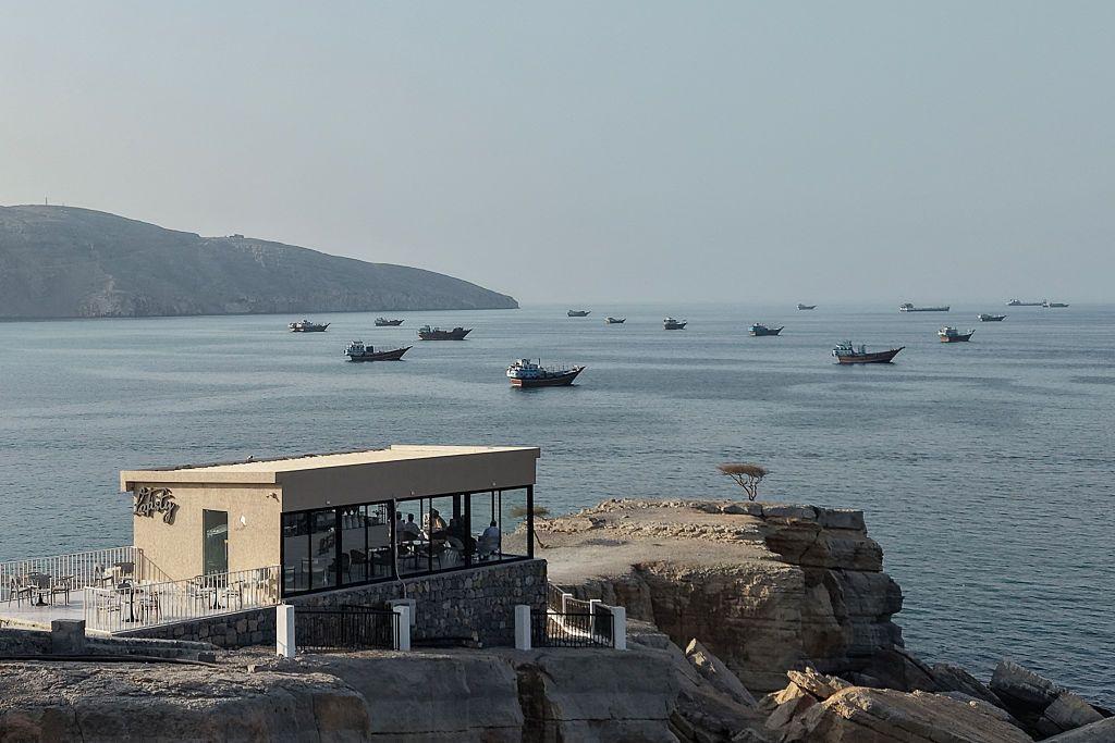 Barcos estancados en el estrecho de Hormuz.