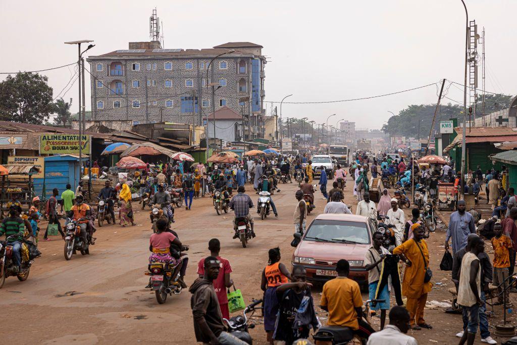 Vista general del barrio PK5 de Bangui, capital de República Centroafricana, el 5 de marzo de 2025. (Foto: PATRICK MEINHARDT/AFP vía Getty Images)