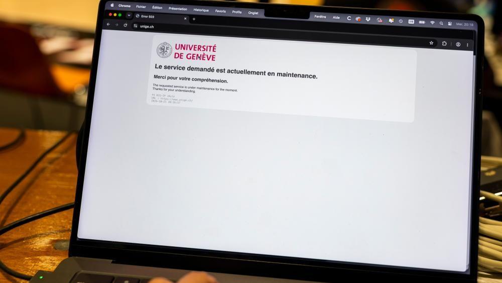El sitio web de la Universidad de Ginebra fue desconectado tras una llamada del Equipo Europeo de Respuesta a Emergencias Informáticas (CERT-EU) después de que se descubriera una vulnerabilidad, en Ginebra, Suiza, el 21 de octubre de 2026.